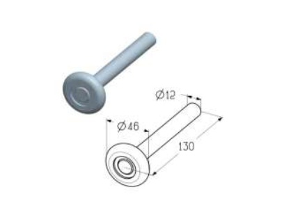 Alutech R-130-12-G ролик ходовой