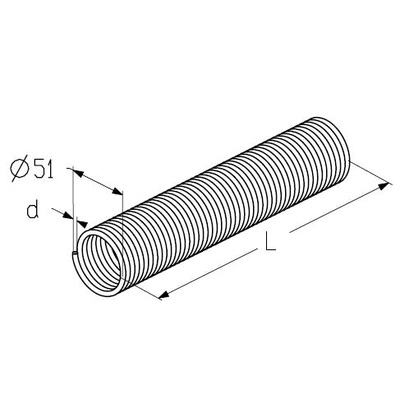 Пружина правая Alutech TSA55×51×1400R