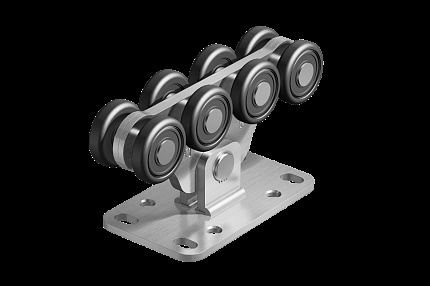 Опора роликовая (полимерные ролики) для ворот Alutech до 500 кг (SGN.02.100)