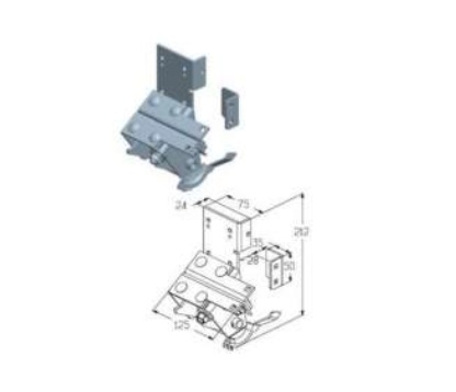 Alutech RBI446ML кронштейн нижний